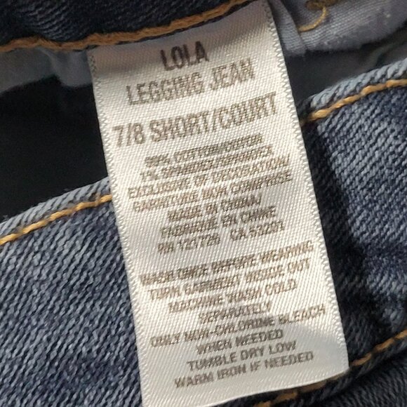 Aeropostale Lola Legging Jeans Womens Size 7 Skinny Low Rise Medium Wash Denim - Picture 5 of 5